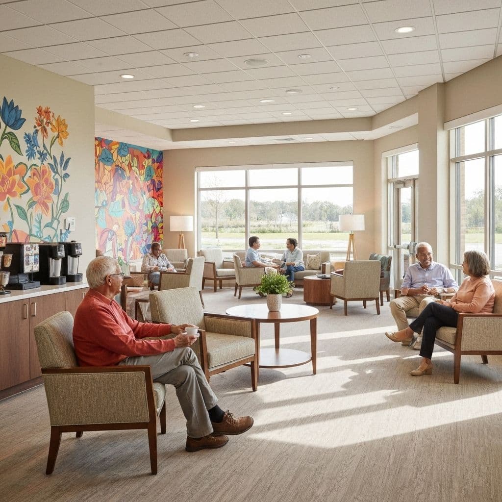 Cozy Common Areas for Senior Activities